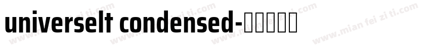 universelt condensed字体转换